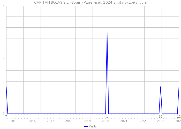 CAPITAN BOLAS S.L. (Spain) Page visits 2024 