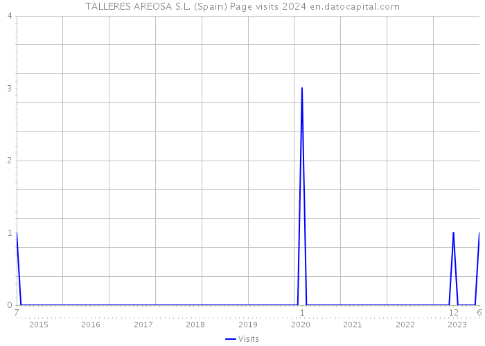 TALLERES AREOSA S.L. (Spain) Page visits 2024 