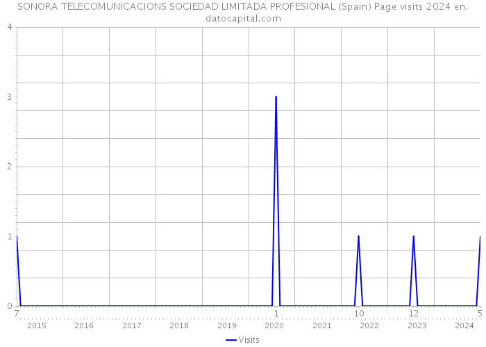 SONORA TELECOMUNICACIONS SOCIEDAD LIMITADA PROFESIONAL (Spain) Page visits 2024 