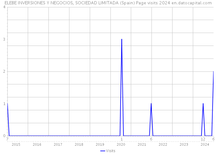 ELEBE INVERSIONES Y NEGOCIOS, SOCIEDAD LIMITADA (Spain) Page visits 2024 