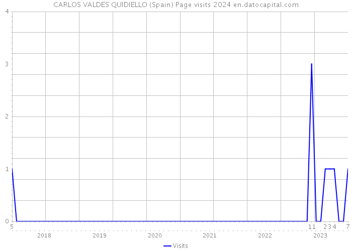 CARLOS VALDES QUIDIELLO (Spain) Page visits 2024 