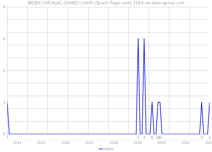 BELEN CARVAJAL GOMEZ-CANO (Spain) Page visits 2024 