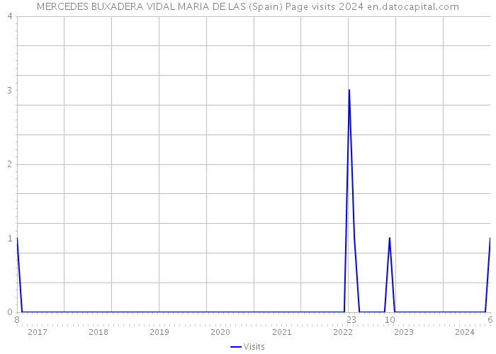 MERCEDES BUXADERA VIDAL MARIA DE LAS (Spain) Page visits 2024 