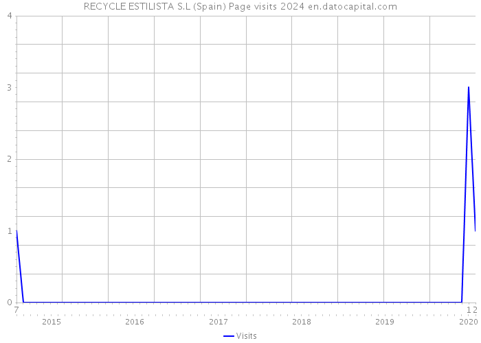 RECYCLE ESTILISTA S.L (Spain) Page visits 2024 