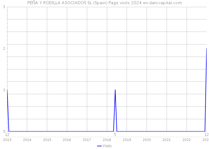 PEÑA Y RODILLA ASOCIADOS SL (Spain) Page visits 2024 