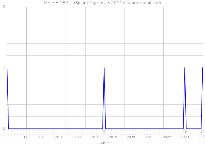 MALAHIDE S.L. (Spain) Page visits 2024 