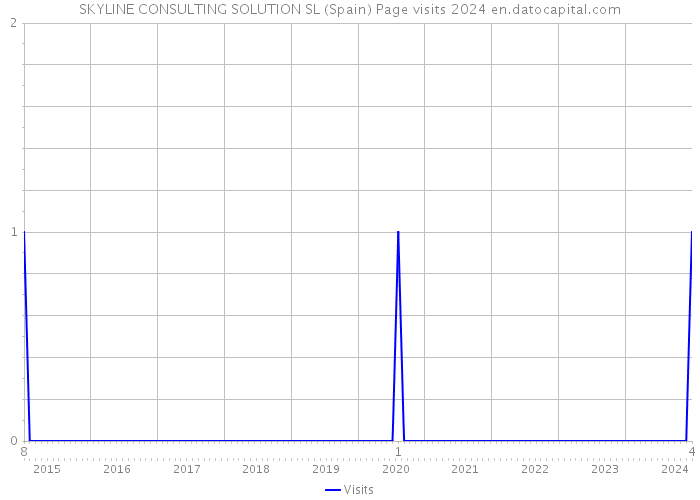 SKYLINE CONSULTING SOLUTION SL (Spain) Page visits 2024 