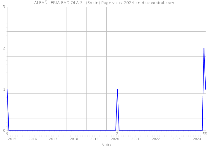 ALBAÑILERIA BADIOLA SL (Spain) Page visits 2024 