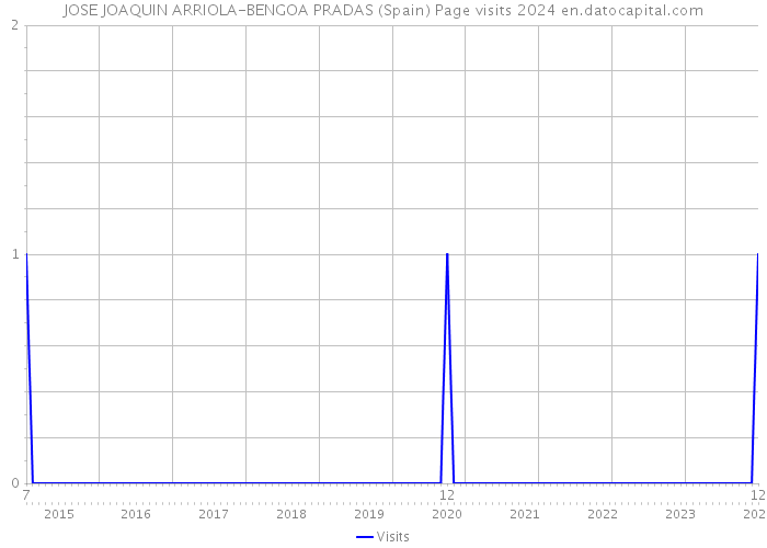 JOSE JOAQUIN ARRIOLA-BENGOA PRADAS (Spain) Page visits 2024 