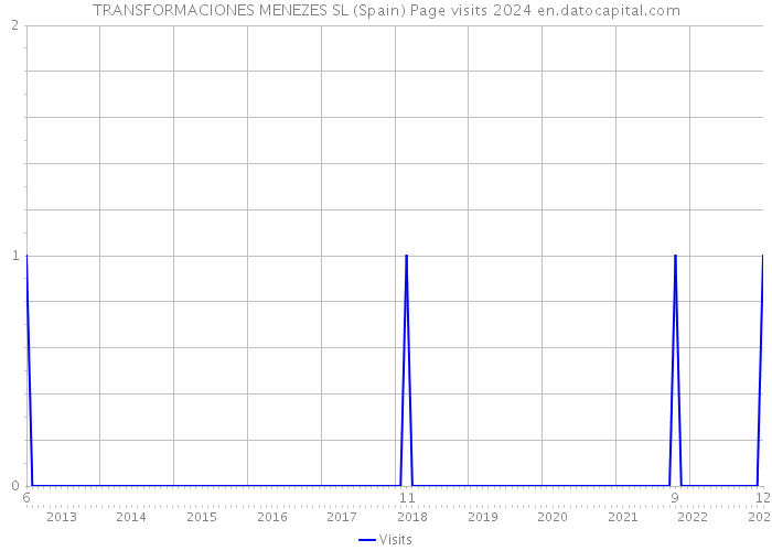 TRANSFORMACIONES MENEZES SL (Spain) Page visits 2024 