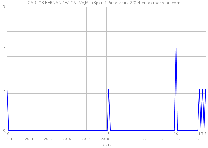 CARLOS FERNANDEZ CARVAJAL (Spain) Page visits 2024 