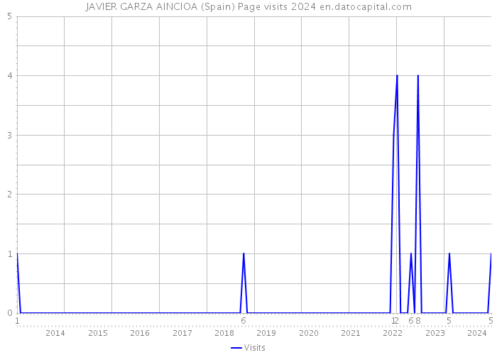 JAVIER GARZA AINCIOA (Spain) Page visits 2024 