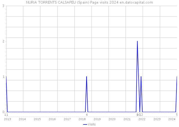 NURIA TORRENTS CALSAPEU (Spain) Page visits 2024 