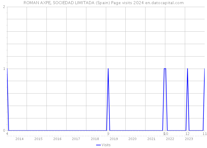 ROMAN AXPE, SOCIEDAD LIMITADA (Spain) Page visits 2024 