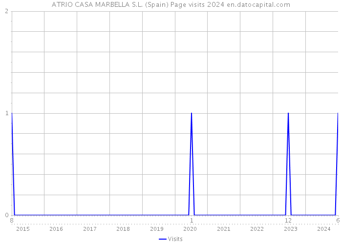 ATRIO CASA MARBELLA S.L. (Spain) Page visits 2024 