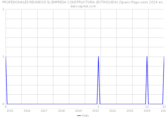 PROFESIONALES REUNIDOS SL EMPRESA CONSTRUCTORA (EXTINGUIDA) (Spain) Page visits 2024 