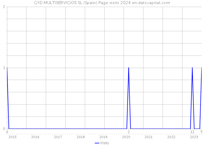 GYD MULTISERVICIOS SL (Spain) Page visits 2024 