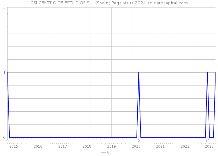 CSI CENTRO DE ESTUDIOS S.L. (Spain) Page visits 2024 