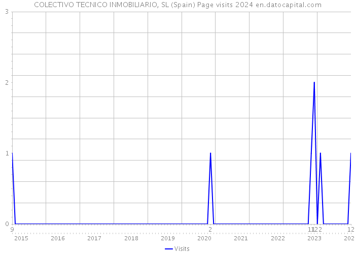 COLECTIVO TECNICO INMOBILIARIO, SL (Spain) Page visits 2024 