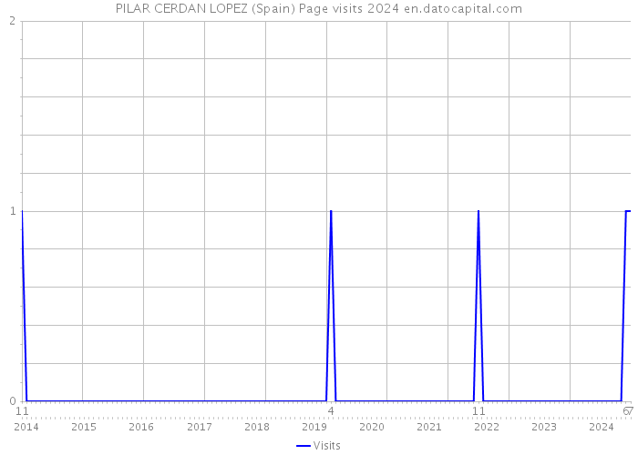 PILAR CERDAN LOPEZ (Spain) Page visits 2024 