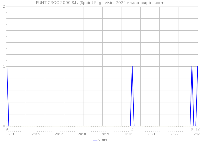 PUNT GROC 2000 S.L. (Spain) Page visits 2024 