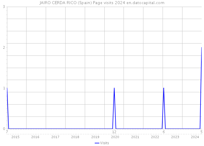 JAIRO CERDA RICO (Spain) Page visits 2024 