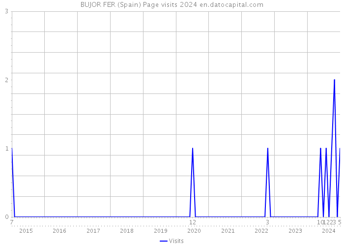 BUJOR FER (Spain) Page visits 2024 