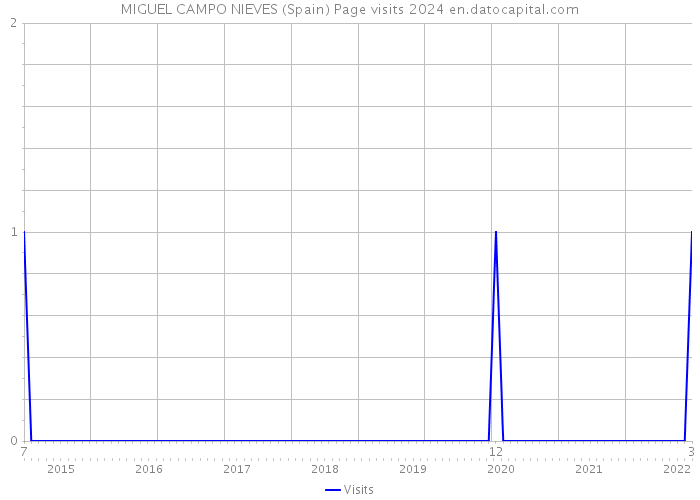 MIGUEL CAMPO NIEVES (Spain) Page visits 2024 