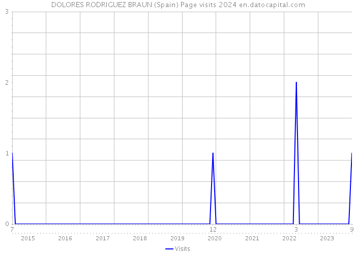DOLORES RODRIGUEZ BRAUN (Spain) Page visits 2024 