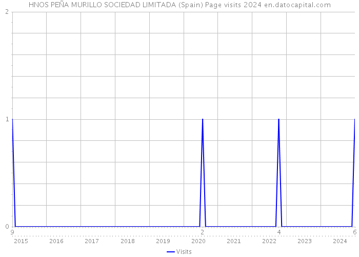 HNOS PEÑA MURILLO SOCIEDAD LIMITADA (Spain) Page visits 2024 