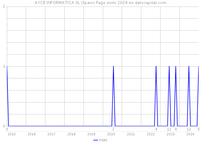 AYCE INFORMATICA SL (Spain) Page visits 2024 