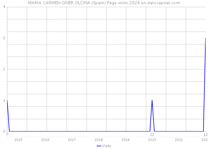 MARIA CARMEN GINER OLCINA (Spain) Page visits 2024 