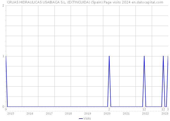 GRUAS HIDRAULICAS USABIAGA S.L. (EXTINGUIDA) (Spain) Page visits 2024 