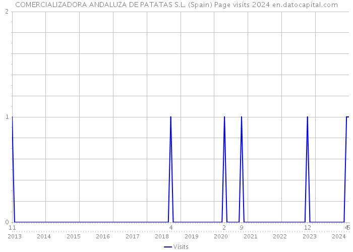 COMERCIALIZADORA ANDALUZA DE PATATAS S.L. (Spain) Page visits 2024 