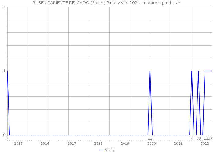 RUBEN PARIENTE DELGADO (Spain) Page visits 2024 