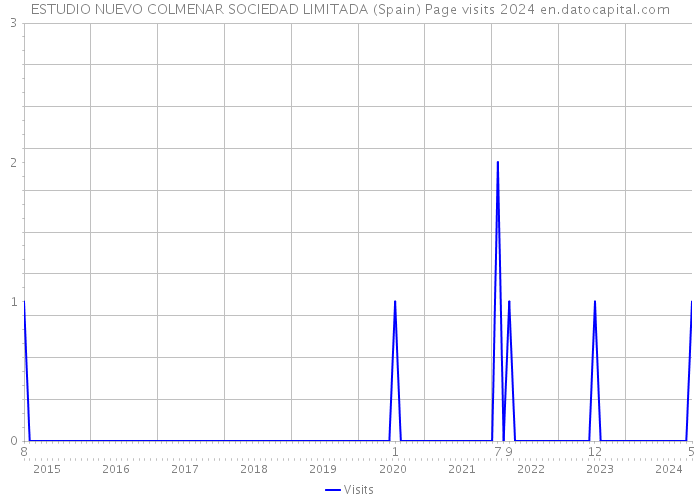 ESTUDIO NUEVO COLMENAR SOCIEDAD LIMITADA (Spain) Page visits 2024 