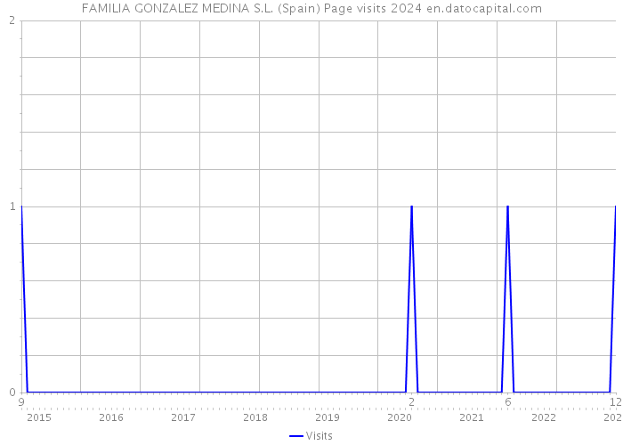 FAMILIA GONZALEZ MEDINA S.L. (Spain) Page visits 2024 