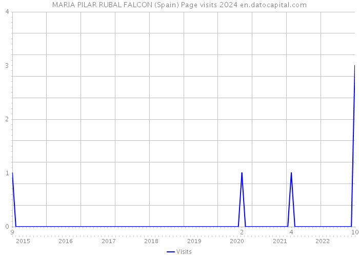 MARIA PILAR RUBAL FALCON (Spain) Page visits 2024 
