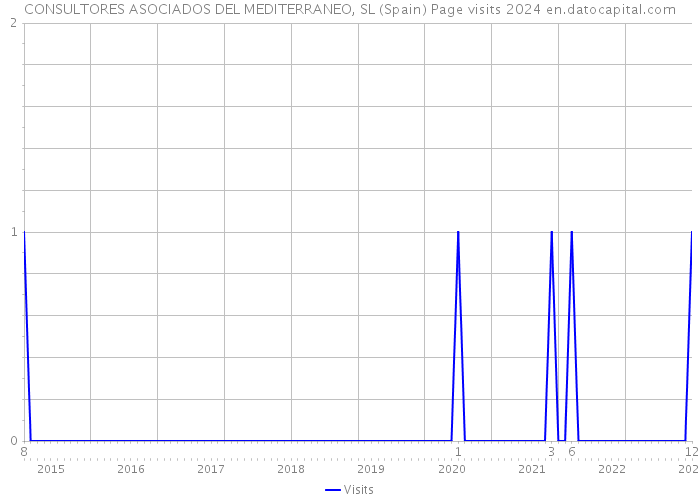 CONSULTORES ASOCIADOS DEL MEDITERRANEO, SL (Spain) Page visits 2024 