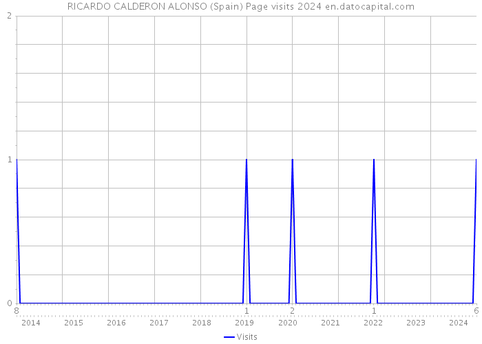 RICARDO CALDERON ALONSO (Spain) Page visits 2024 