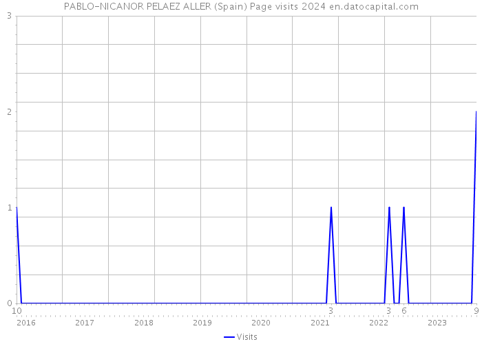 PABLO-NICANOR PELAEZ ALLER (Spain) Page visits 2024 