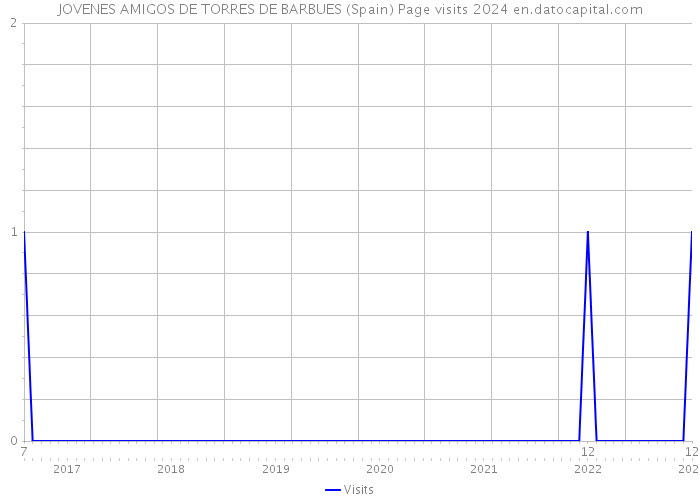 JOVENES AMIGOS DE TORRES DE BARBUES (Spain) Page visits 2024 