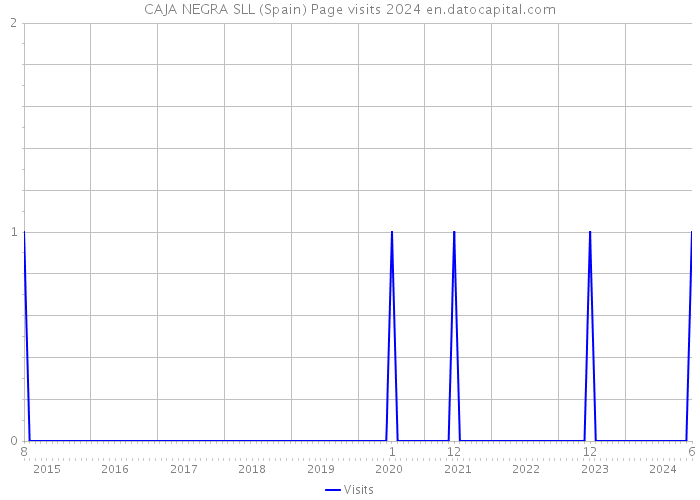 CAJA NEGRA SLL (Spain) Page visits 2024 