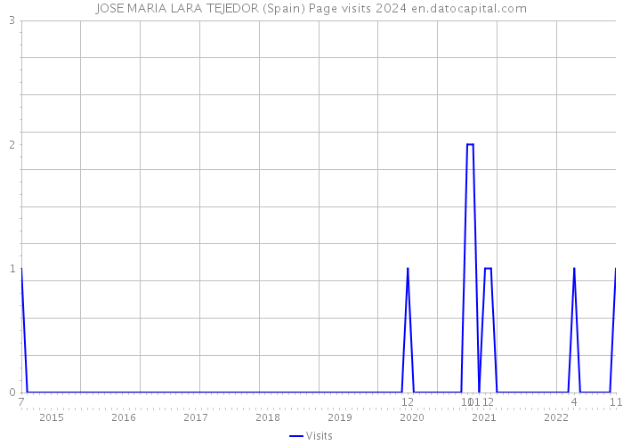 JOSE MARIA LARA TEJEDOR (Spain) Page visits 2024 