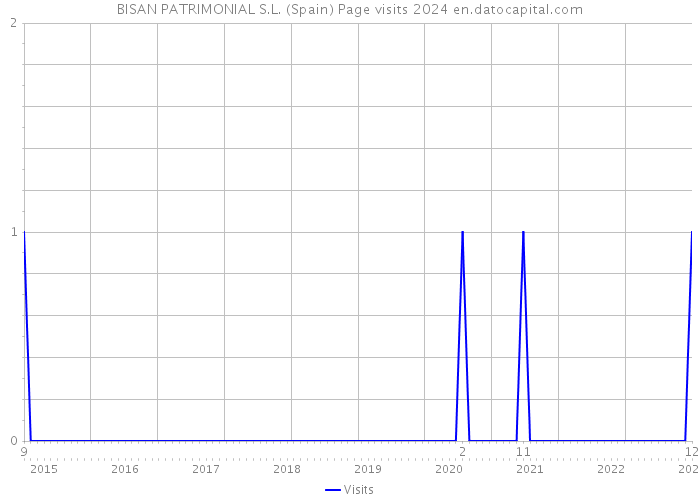 BISAN PATRIMONIAL S.L. (Spain) Page visits 2024 