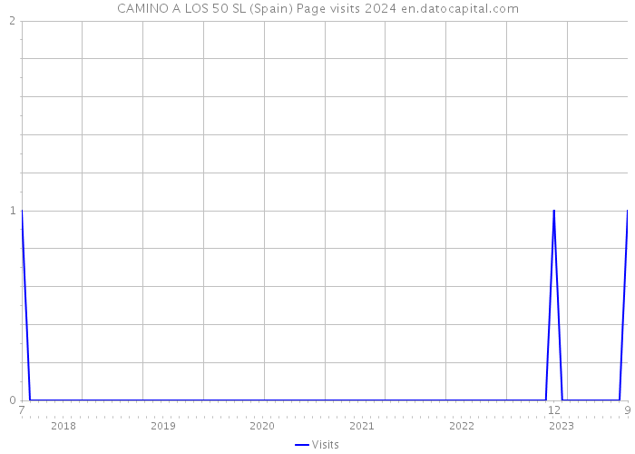 CAMINO A LOS 50 SL (Spain) Page visits 2024 