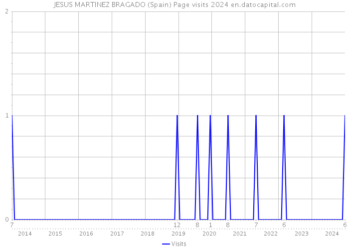 JESUS MARTINEZ BRAGADO (Spain) Page visits 2024 