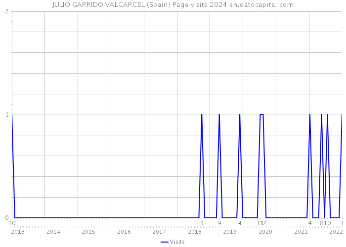 JULIO GARRIDO VALCARCEL (Spain) Page visits 2024 