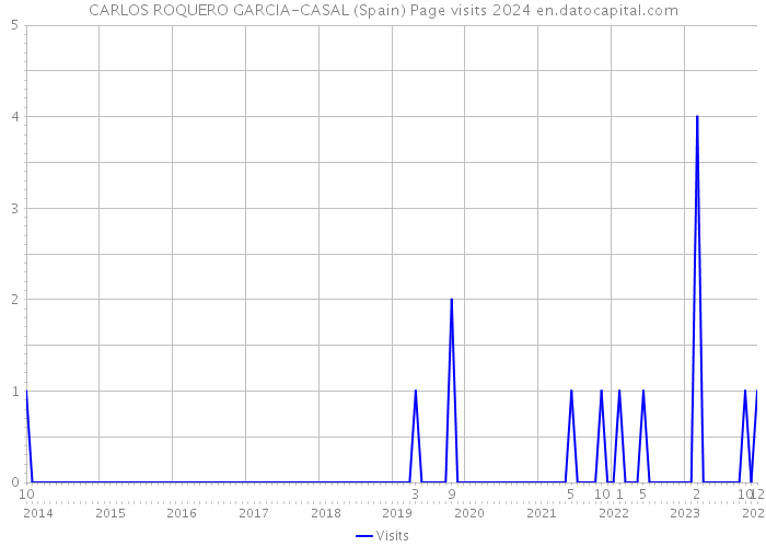 CARLOS ROQUERO GARCIA-CASAL (Spain) Page visits 2024 