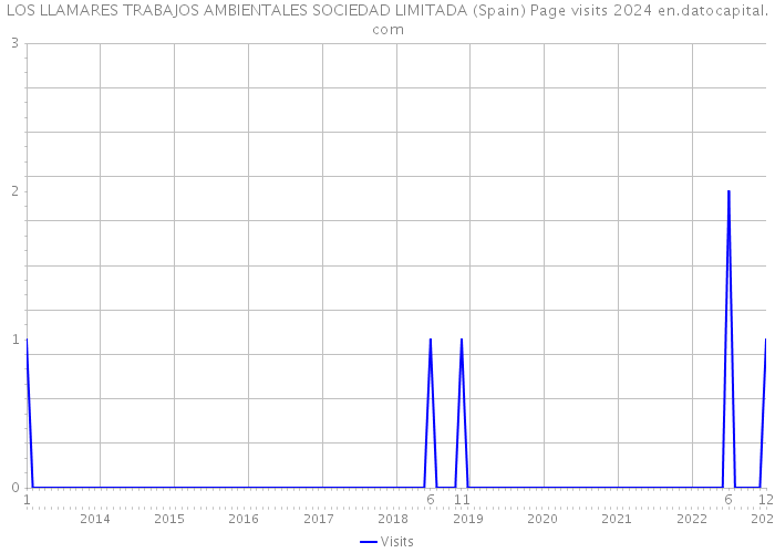 LOS LLAMARES TRABAJOS AMBIENTALES SOCIEDAD LIMITADA (Spain) Page visits 2024 